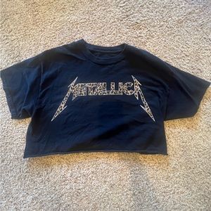 Metallica cropped tee